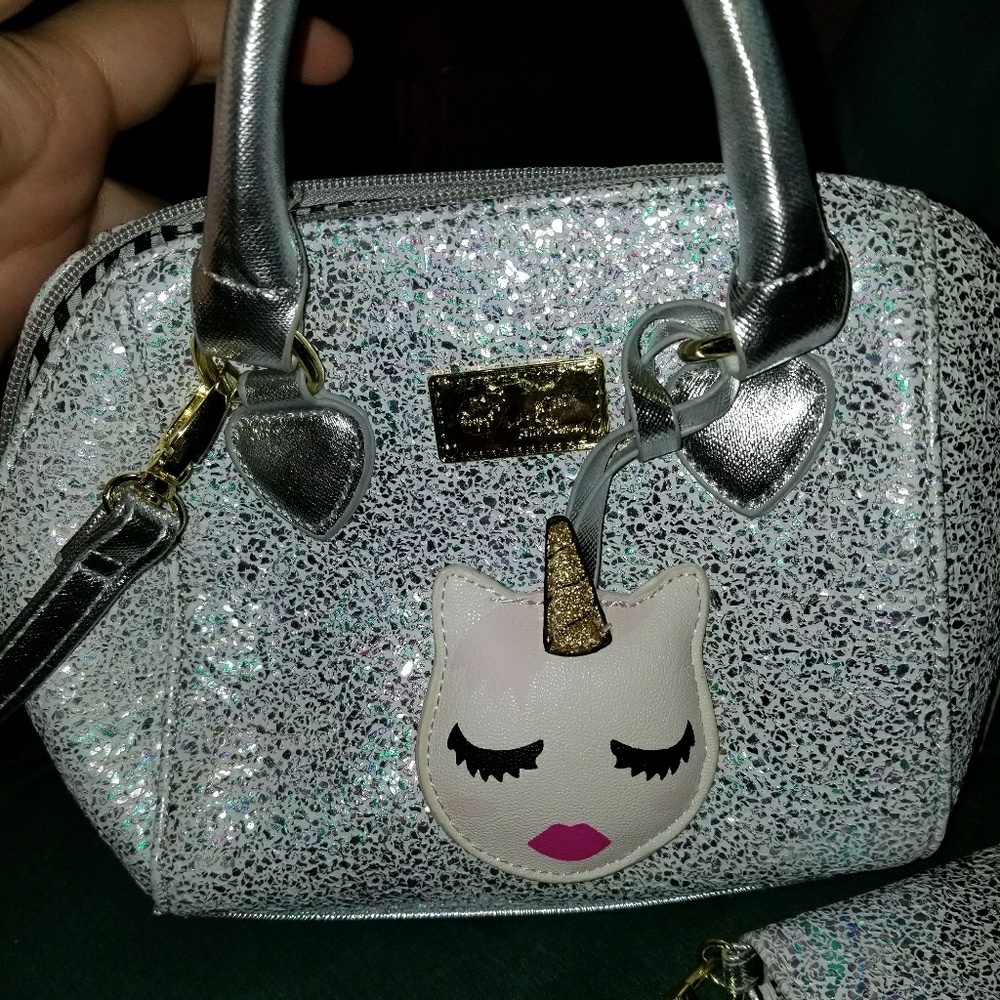 Betsey Johnson glitter unicorn multicolor set